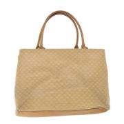 Pre-owned Leather totes Celine Vintage , Beige , Dames