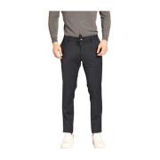 Slim Fit Wol Chino Broek Mason's , Blue , Heren