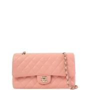 Pre-owned Leather chanel-bags Chanel Vintage , Pink , Dames