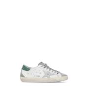 Witte Leren Sneakers met Sterdetail Golden Goose , White , Heren