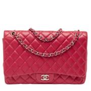 Pre-owned Leather chanel-bags Chanel Vintage , Red , Dames