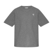 T-shirt met patch Maison Kitsuné , Gray , Dames