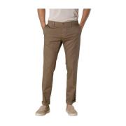 Stretch satijnen chino broek New York Mason's , Beige , Heren