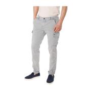 Extra Slim Cargo Broek in Stretch Twill Mason's , Gray , Heren