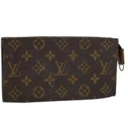 Pre-owned Canvas pouches Louis Vuitton Vintage , Brown , Dames