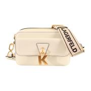 Stijlvolle Crossbody Handtas Karl Lagerfeld , Beige , Dames