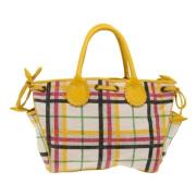 Pre-owned Canvas totes Burberry Vintage , Yellow , Dames