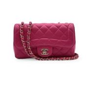 Pre-owned Leather chanel-bags Chanel Vintage , Pink , Dames