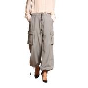 Francis Dames Cargo Broek in Wol Mason's , Gray , Dames