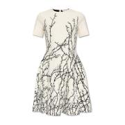 Jurk met decoratief patroon Alexander McQueen , Beige , Dames