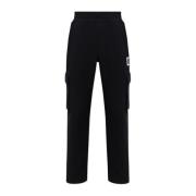 Sweatpants met patch Moschino , Black , Heren