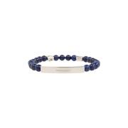 Armband met stenen Salvatore Ferragamo , Blue , Heren