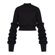 Sweatshirt met decoratieve mouwen The Mannei , Black , Dames