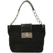 Pre-owned Leather totes Chanel Vintage , Black , Dames