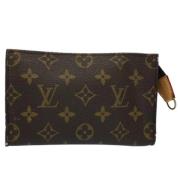 Pre-owned Canvas pouches Louis Vuitton Vintage , Brown , Dames