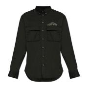 Shirt met logo Dsquared2 , Black , Heren