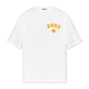 T-shirt met logo Dsquared2 , White , Heren