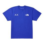 Blauw/Wit Limited Edition T-shirt Kaws , Blue , Heren