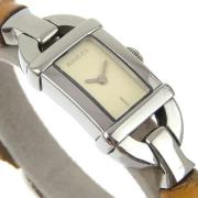 Pre-owned Stainless Steel watches Gucci Vintage , Beige , Dames