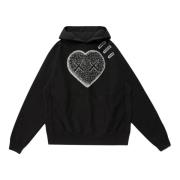 Beperkte oplage Pizza Hoodie Zwart Kaws , Black , Heren