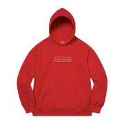 Rode Box Logo Limited Edition Hoodie Kaws , Red , Heren