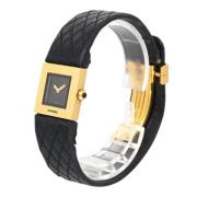 Pre-owned Yellow Gold watches Chanel Vintage , Black , Dames