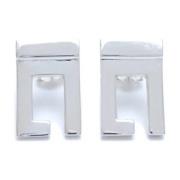 Pre-owned Metal earrings Gucci Vintage , White , Dames