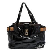 Pre-owned Leather totes Chloé Pre-owned , Black , Dames