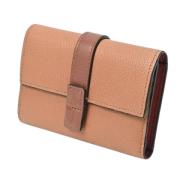 Pre-owned Leather wallets Loewe Pre-owned , Brown , Dames