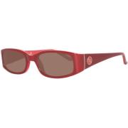 Rode Plastic Zonnebril voor Vrouwen Guess , Red , Dames