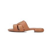 Cognac Leren Slippers Tyrsa 1 Tango , Brown , Dames