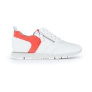 Witte Leren Sneaker Modern Comfort Gabor , White , Dames