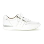 Witte Leren Sneakers Gabor , White , Dames