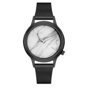 Zwarte Roestvrijstalen Dameskwarts Horloge Komono , Black , Dames