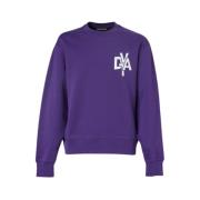 Tillandsia Crewneck Sweatshirt Aw21 Duvetica , Purple , Dames