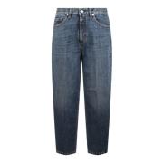 Donkere Wassing Wortel Fit Jeans Nine In The Morning , Blue , Dames