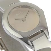 Pre-owned Stainless Steel watches Gucci Vintage , Beige , Dames