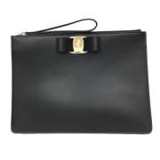 Pre-owned Fabric pouches Salvatore Ferragamo Pre-owned , Black , Dames