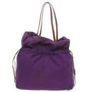 Pre-owned Nylon totes Prada Vintage , Purple , Dames