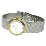 Pre-owned Stainless Steel watches Dior Vintage , White , Dames