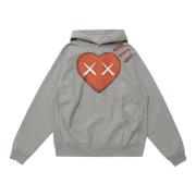 Beperkte oplage Pizza Hoodie Grijs Kaws , Gray , Heren