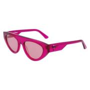 Fuchsia Acetaat Zonnebril voor Vrouwen Karl Lagerfeld , Pink , Dames