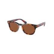 Bruine Unisex Zonnebril Stijlvol Model Ralph Lauren , Brown , Unisex