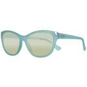 Blauwe Plastic Zonnebril voor Vrouwen Guess , Blue , Dames