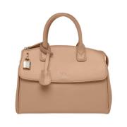 Bruine Kunstleren Handtas met Klepzak Armani Exchange , Brown , Dames