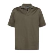 Polo met logopatch Emporio Armani , Green , Heren