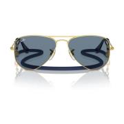 Junior Aviator Metalen Zonnebril Blauwe Spiegel Ray-Ban , Yellow , Uni...