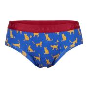 Blauwe Katoenen Slip met Kattenmotief Gallo , Multicolor , Heren