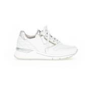 Witte Leren Sneakers Gabor , White , Dames