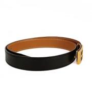 Pre-owned Leather belts Hermès Vintage , Black , Dames